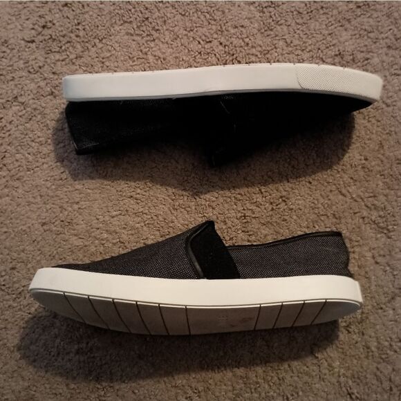 VINCE Preston FB Textured Fabric Canvas Slip On Shoes Womens Size 8 PRE-OWNED - Picture 3 of 6